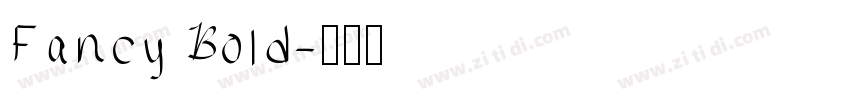 Fancy Bold字体转换
